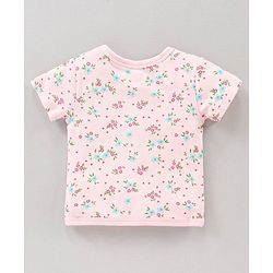 Babyhug Half Selvees Cotton Floral & Dino Printed Vest Pack Of 3 - Multicolour