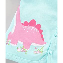 Babyhug Half Selvees Cotton Floral & Dino Printed Vest Pack Of 3 - Multicolour