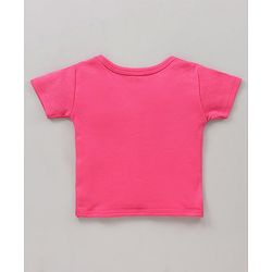 Babyhug 100% Cotton Antibacterial Half Sleeves Vests Rainbow Print Pack of 5 - Pink Blue Yellow White
