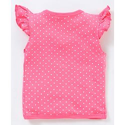 Babyhug 100% Cotton Flutter Sleeves Polka Dots Print & Striped Vest Pack of 3 - Multicolour