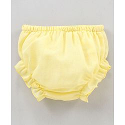 Babyhug 100% Cotton Jhabla & Bloomer Animal Print - Yellow