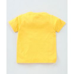 Babyhug Half Sleeves Solid T-Shirts Pack of 3 - Navy Blue Yellow