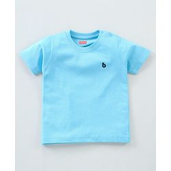 Babyhug Half Sleeves Solid T-Shirts Pack of 3 - Navy Blue Yellow