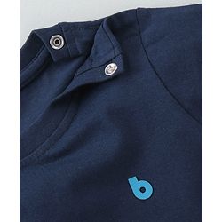 Babyhug Half Sleeves Solid T-Shirts Pack of 3 - Navy Blue Yellow