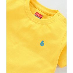 Babyhug Half Sleeves Solid T-Shirts Pack of 3 - Navy Blue Yellow