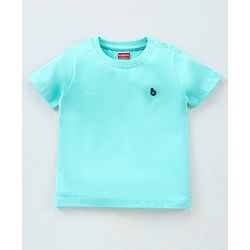 Babyhug Half Sleeves Solid T-Shirts Pack of 3 - Orange Grey Green