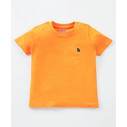 Babyhug Half Sleeves Solid T-Shirts Pack of 3 - Orange Grey Green