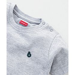 Babyhug Half Sleeves Solid T-Shirts Pack of 3 - Orange Grey Green