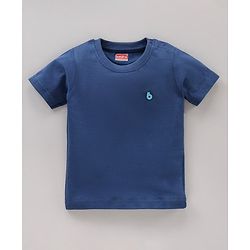 Babyhug Cotton Knit Half Sleeves T-Shirt Solid Pack Of  3 - Green Yellow Blue