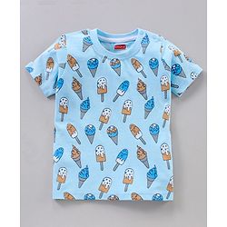 Babyhug Half Sleeves Tee Printed Pack of 3- Multicolor
