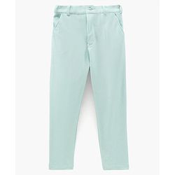 Babyhug Full Sleeves Party Suit With Bow Solid- Mint