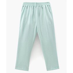 Babyhug Full Sleeves Party Suit With Bow Solid- Mint