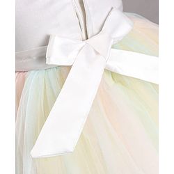 Babyhug Sleeveless Party Wear Tutu Frock Corsage Applique - Multicolor