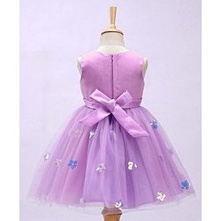 Babyhug Sleeveless Party Wear Tutu Frock Corsage & Sequin Applique - Lavender
