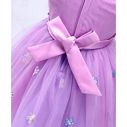 Babyhug Sleeveless Party Wear Tutu Frock Corsage & Sequin Applique - Lavender