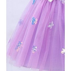 Babyhug Sleeveless Party Wear Tutu Frock Corsage & Sequin Applique - Lavender