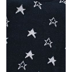 Babyhug Full Sleeves Pullover Sweater Star Design - Navy