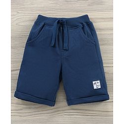 Babyhug Half Sleeves Tee & Shorts Car Print - Light Grey Navy Blue