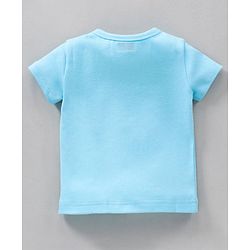 Babyhug Half Sleeves 100% Cotton Vests Tortoise And Stripe Print Pack of 3 - Blue Orange White