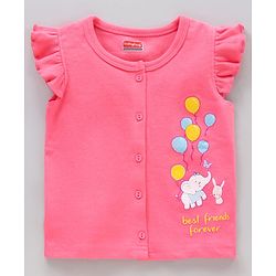 Babyhug Short Cap Sleeves 100 % Cotton Printed Vests Pack of 3 - Mutlicolor