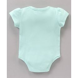 Babyhug 100% Cotton Half Sleeves Cherry Printed and Striped Onesies Pack of 3 - Blue Pink