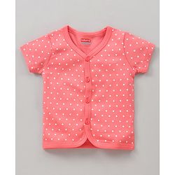 Babyhug 100% Cotton Half Sleeves Vests Watermelon Print Pack of 3 - Pink Blue White