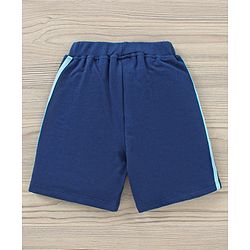 Babyhug Cotton Half Sleeves T-Shirt and Knee Length Short Fruit Print - Blue