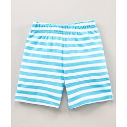 Babyhug Half Sleeves Shorts Night Suit Winnie The Pooh Print - Blue