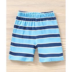 Babyhug Half Sleeves Shorts Night Suit Winnie The Pooh Print - Blue