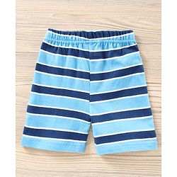 Babyhug Half Sleeves Shorts Night Suit Winnie The Pooh Print - Blue