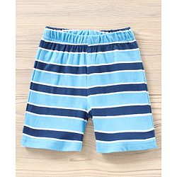 Babyhug Half Sleeves Shorts Night Suit Winnie The Pooh Print - Blue