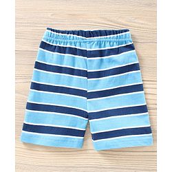 Babyhug Half Sleeves Shorts Night Suit Winnie The Pooh Print - Blue