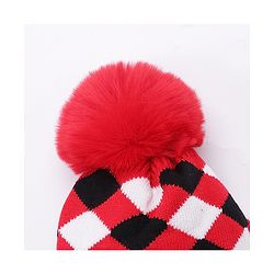 Babyhug Woollen Cap Stripes Pattern Red - Diameter 10 cm