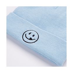 Babyhug Woollen Cap and Gloves Set with Headband Solid Colour Pattern Blue - Diameter 10 cm