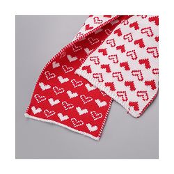 Babyhug Woollen Cap Gloves With Muffler Red - Cap Diameter 11.5 cm