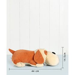 Babyhug Dog Soft Toy Light Brown - Length 44 cm