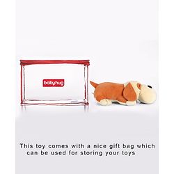 Babyhug Dog Soft Toy Light Brown - Length 44 cm