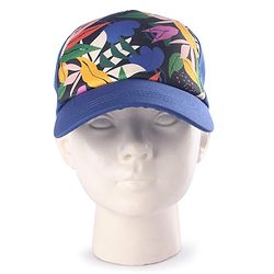 Babyhug Summer Cap Floral Print Multicolour - Diameter 16 cm