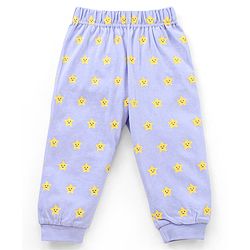 Babyhug Full Sleeves Night Suit Star Print - Blue