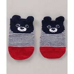 Cute Walk by Babyhug Cotton Knit Regular Length Antibacterial Socks Multi Design Pack Of 3 - Multicolour