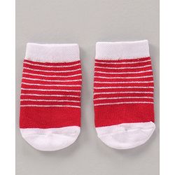 Cute Walk by Babyhug Cotton Knit Regular Length Antibacterial Socks Multi Design Pack Of 3 - Multicolour