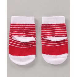 Cute Walk by Babyhug Cotton Knit Regular Length Antibacterial Socks Multi Design Pack Of 3 - Multicolour