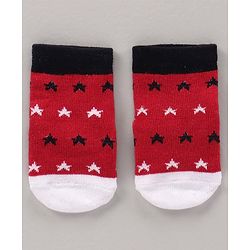 Cute Walk by Babyhug Cotton Knit Regular Length Antibacterial Socks Multi Design Pack Of 3 - Multicolour