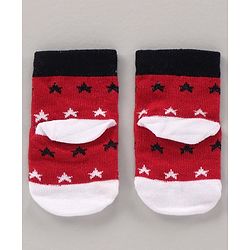 Cute Walk by Babyhug Cotton Knit Regular Length Antibacterial Socks Multi Design Pack Of 3 - Multicolour