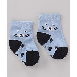 Cute Walk by Babyhug Cotton Knit Regular Length Antibacterial Socks Multi Design Pack Of 3 - Multicolour