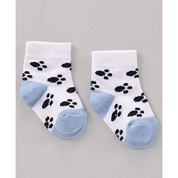 Cute Walk by Babyhug Cotton Knit Regular Length Antibacterial Socks Multi Design Pack Of 3 - Multicolour