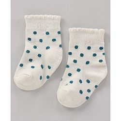 Cute Walk by Babyhug Cotton Knit Regular Length Antibacterial Socks Multi Design Pack Of 3 - Multicolour