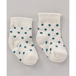 Cute Walk by Babyhug Cotton Knit Regular Length Antibacterial Socks Multi Design Pack Of 3 - Multicolour