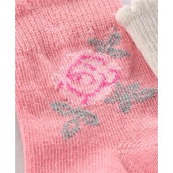 Cute Walk by Babyhug Cotton Knit Regular Length Antibacterial Socks Multi Design Pack Of 3 - Multicolour
