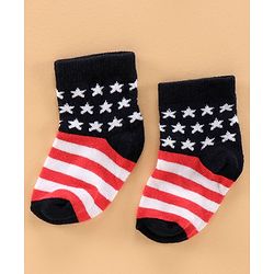 Cute Walk by Babyhug Ankle Length Antibacterial Cotton Socks Pack Of 3 - Multicolour
